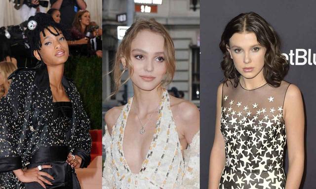 画像: ットガラ常連だったウィロー・スミス(17)、リリー・ローズ・デップ(18)、まだ参加したことはないけれど、参加されると予想されていたドラマ『ストレンジャー・シングス』のミリー・ボビー・ブラウン(14)。