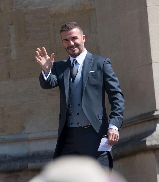 画像: ウィンザー城に到着したデヴィッド・ベッカム。