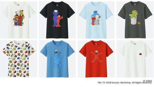 画像1: ユニクロ、KAWS×セサミストリートのコラボコレクション発売!