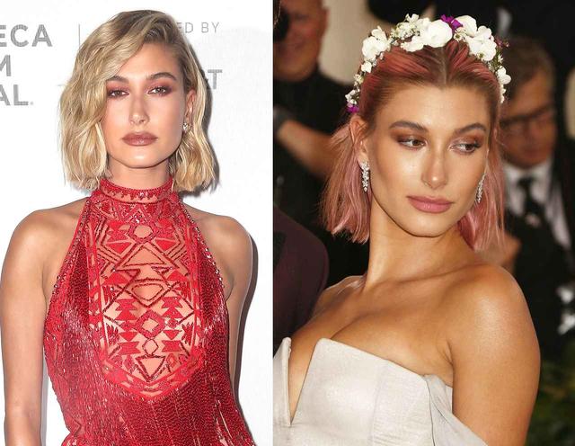 画像: ヘイリー・ボールドウィン、ブロンドからネオンブルーヘアへ大胆イメチェン
