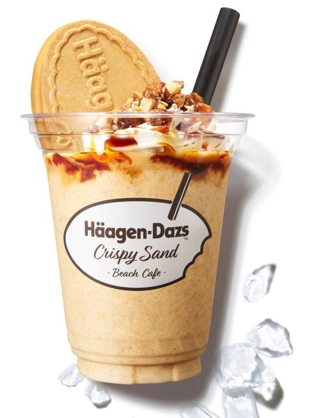 画像: Crispy Sand Shake (クリスピーサンド シェイク) with キャラメルクラシック 700円(税込) ※テイクアウトのみ