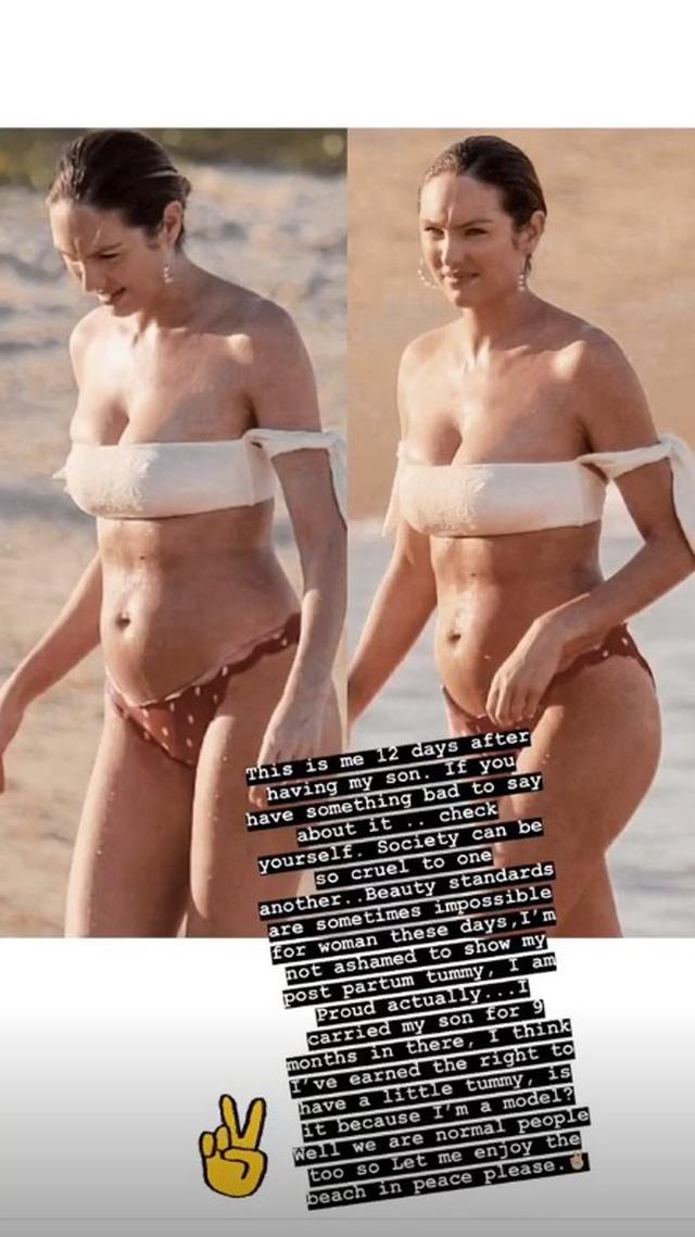 画像1: キャンディス・スワンポール、産後12日のビキニ姿を批判され一喝「むしろ誇りに思う」