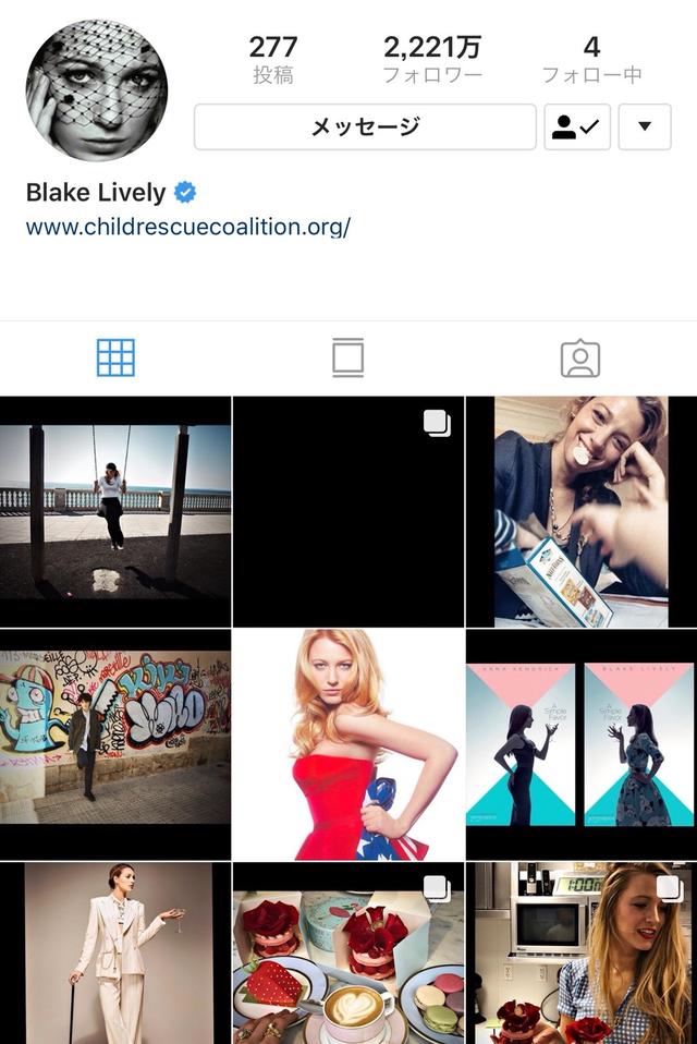 画像: ブレイク・ライブリーのインスタグラム・アカウントには、今では過去の写真がすべて復活している。