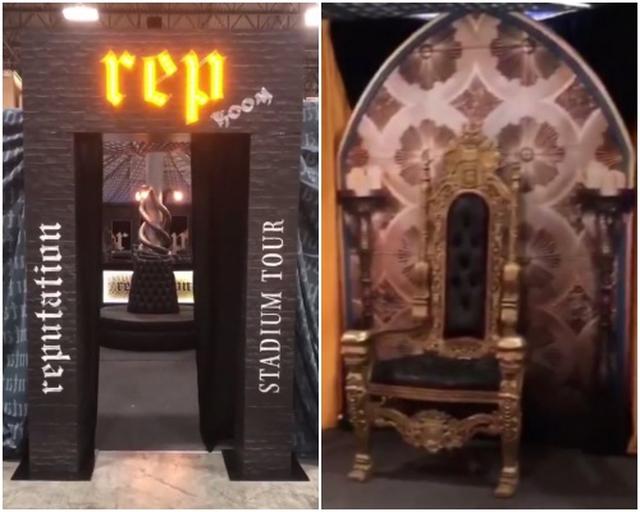 画像: レプ・ルームの一部。『テイラー・スウィフトのレピュテーション・ツアーが満員御礼な15の理由』より。 front-row.jp