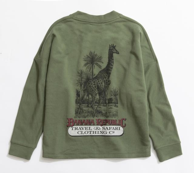 画像: ヘリテージ・サファリスウェットシャツ<ウィメンズ>オリーブ(キリン)/8,900円(税込)