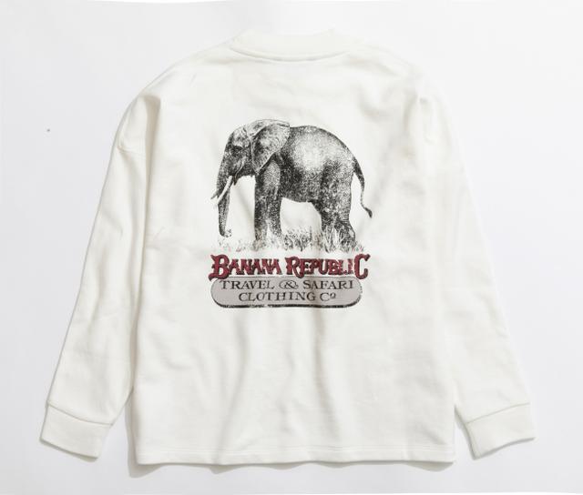 画像: ヘリテージ・サファリスウェットシャツ<ウィメンズ>オフホワイト(象)/8,900円(税込)