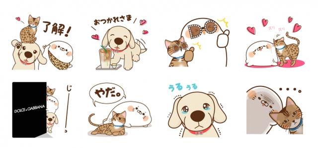 画像: ドルチェ&ガッバーナ、LINEスタンプが期間限定で登場