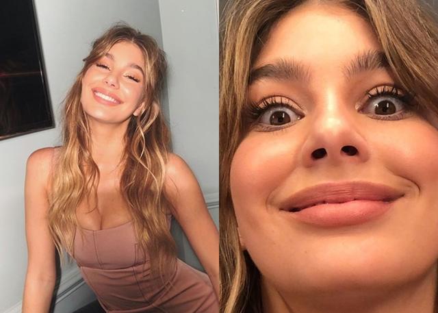 画像: 「インスタ vs 現実」と2枚の写真を並べて。 www.instagram.com