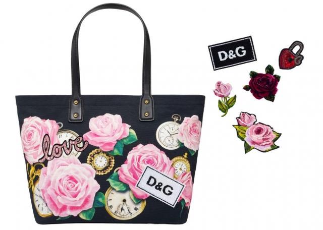 画像: (C)Dolce&Gabbana パッチによってカスタマイズできるトートバッグ ¥99,000 パッチ(別売り)¥8,100~