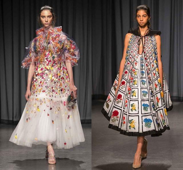 画像: 今年のロンドンファッションウィークで発表されたMary Katrantzouの新作は、ランウェイデビュー10周年を祝ったもので、過去のアーカイブ作品から影響を受けたものも登場。
