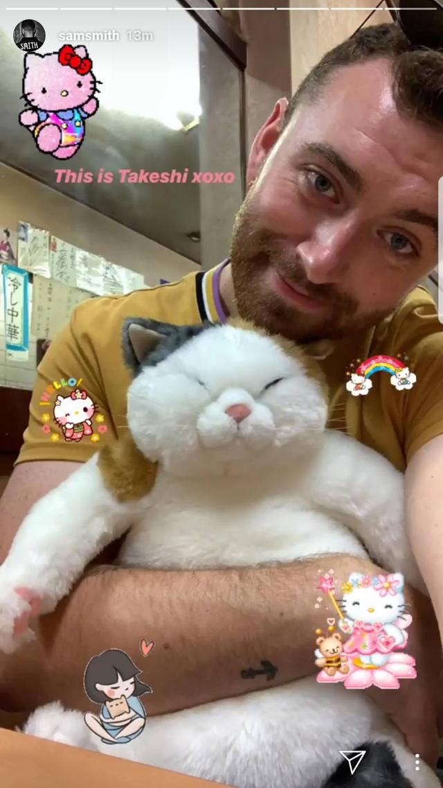 画像1: サム・スミス、来日公演前に「タケシ」を抱いて浅草めぐり