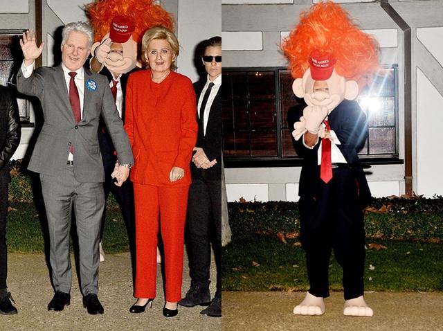 画像: 2016年のハロウィンには、ケイティがヒラリー・クリントン氏、オーランドがドナルド・トランプ米大統領になりきって世間の度肝を抜いた。