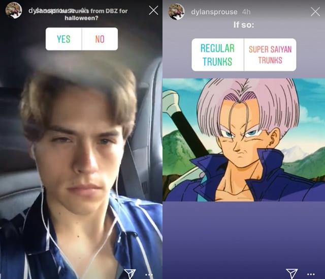 画像: インスタグラムストーリーでファンに相談するディラン。©Dylan Sprouse / Instagram