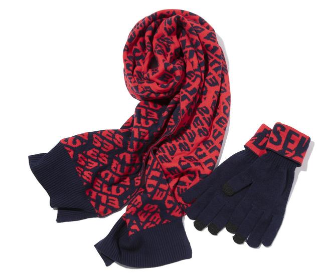 画像: DIESEL マフラー¥7,800 グローブ¥8,800
