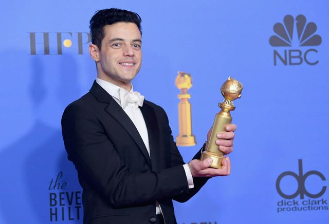 画像: 『ボヘミアン・ラプソディ』が最優秀作品賞と最優秀主演男優賞を受賞したゴールデン・グローブ賞にて。プレスルームに登場したラミ・マレック。