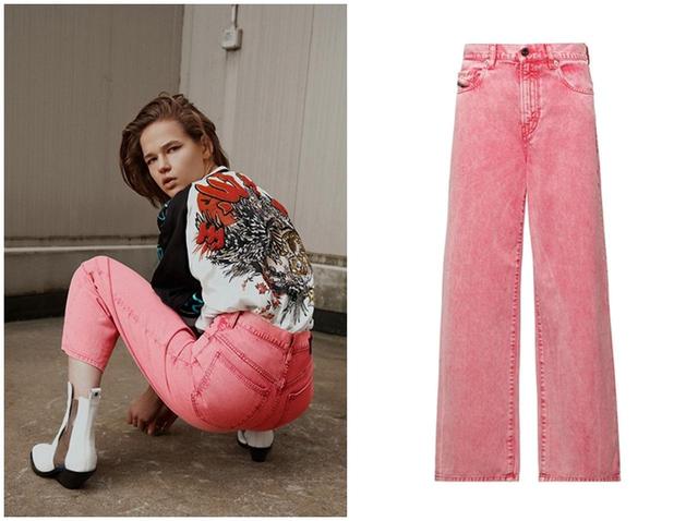 画像: WIDEE 069EB Stretch / Clean / Coloured / Wide / High waist / Zip fly ¥29,000