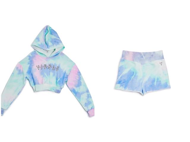 画像: J BALVIN WOMEN'S ダイタイパーカー 9.900円 / タイダイショーツ 6.900円