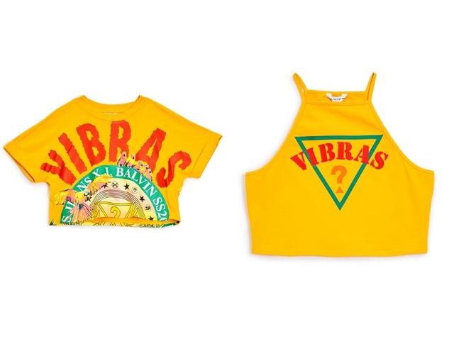 画像: J BALVIN WOMEN'S イエロー クロップTシャツ5.900円 / イエロー タンクトップ4.900円