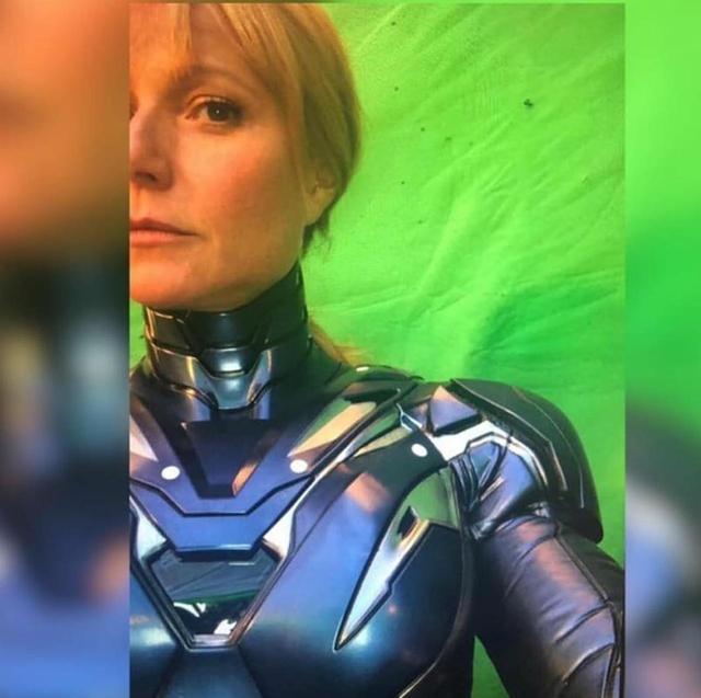 画像: 以前リークした、ペッパー・ポッツのスーツ着用写真。 twitter.com