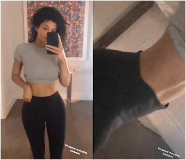 画像: 最近スナップチャットやインスタグラムストーリーなどで、よく引き締まったお腹を撮影した動画を誇らしげに公開しているカイリー。©Kylie Jenner /Instagram