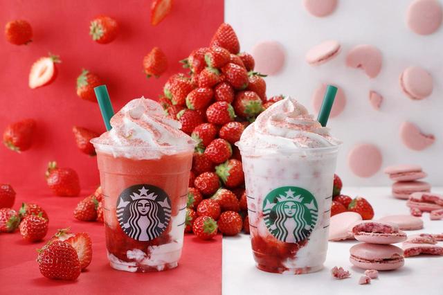 画像: スタバ新作、“イチゴ過ぎる”ストロベリーベリーマッチフラペチーノ