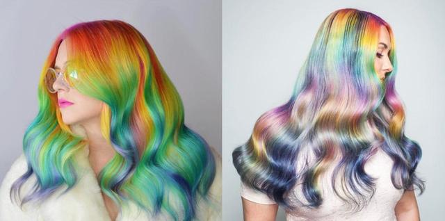 画像1: 【6月はプライド月間】米ヘアカラーリストがわき毛をレインボーカラーに染める