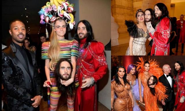 画像: カーラ・デルヴィーニュやマイケル・B・ジョーダン(写真左)、セルマ・ハエック(写真右上)、キム・カーダシアン、カイリー&ケンダル・ジェンナー姉妹(写真右下)とハイ、チーズ! ©Jared Leto/ Instagram o/ Instagram