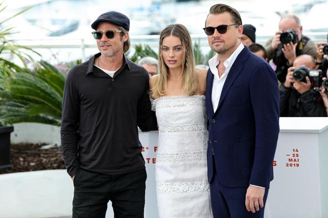 画像: ブラッド、マーゴット・ロビー(シャロン・テート役)、レオナルド