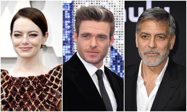 画像: 左からエマ・ストーン、リチャード・マッデン、ジョージ・クルーニー。