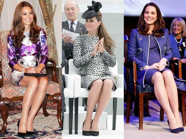 画像: イギリス王室の女性に伝わる「ダッチェス・スラント」。キャサリン妃は、長時間に及ぶ公務でも大抵この姿勢を崩さない。