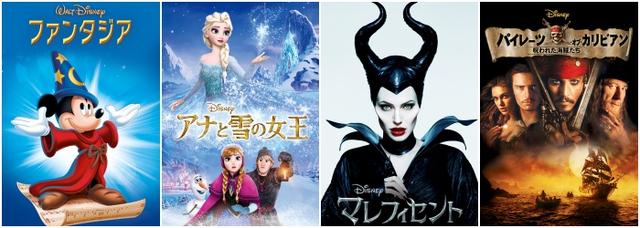 画像: 「ファンタジア」©2019 Disney、「アナと雪の女王」©2019 Disney、「マレフィセント」©Disney Enterprises, Inc.、「パイレーツ・オブ・カリビアン/呪われた海賊たち」©2019 Disney