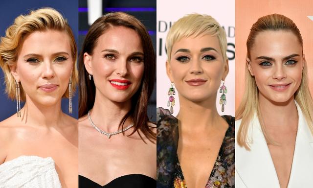 画像: 左から:スカーレット・ヨハンソン、ナタリー・ポートマン、ケイティ・ペリー、カーラ・デルヴィーニュ