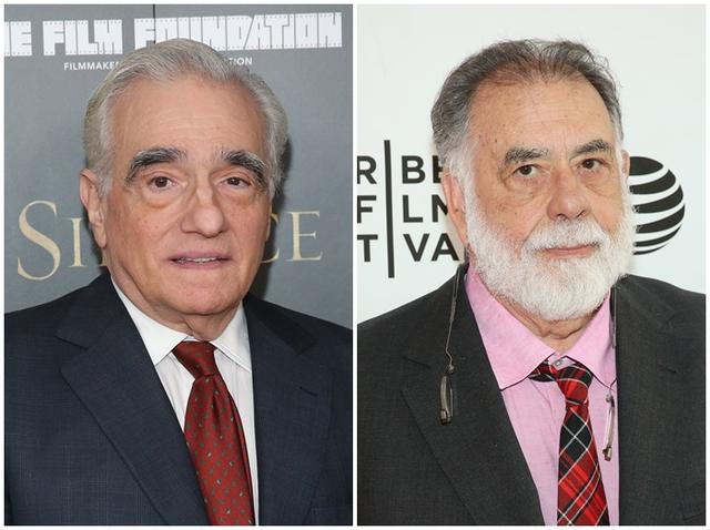 画像: マーティン・スコセッシ監督(左)、フランシス・フォード・コッポラ監督(右)