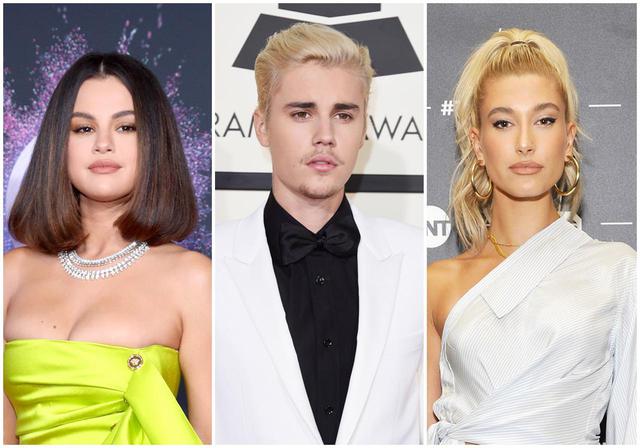 画像: 左からセレーナ・ゴメス、ジャスティン・ビーバー、ヘイリー・ビーバー。ジャスティンとセレーナはお互いに10代だった頃から、数年間にわたってくっついたり離れたりを繰り返していた仲で、2人はジャスティンがヘイリーとの婚約を発表する数ヵ月前にあたる、2018年の春頃まで交際していた。