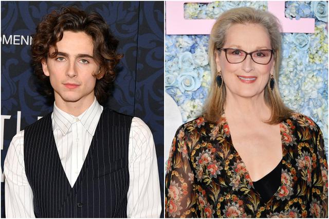 画像: 左:ティモシー・シャラメ、右:メリル・ストリープ