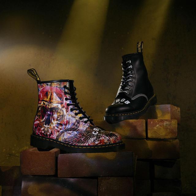 画像: ドクターマーチン 1460 CBGB & OMFUG (BLACK/ MULTI) UK3-11 各28,000円(税別)