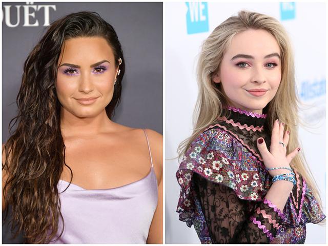 画像: 左:デミ・ロヴァ―ト、右:サブリナ・カーペンター