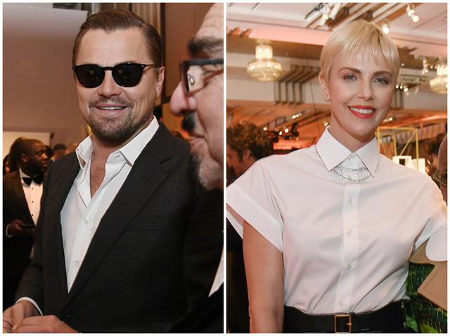 画像: レオナルド・ディカプリオ(左)、シャーリーズ・セロン(右)。