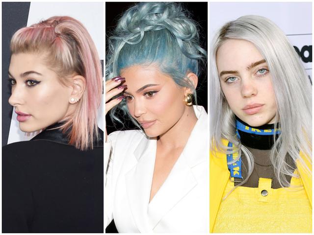 画像: 左からヘイリー・ビーバー、カイリー・ジェンナー、ビリー・アイリッシュ