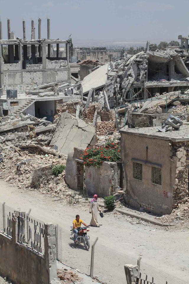 画像: 2015年に撮影されたシリアの都市アイン・アル=アラブ。