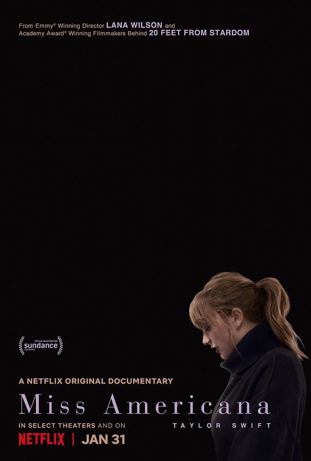 画像: パロディ元である『ミス・アメリカーナ』のポスター。