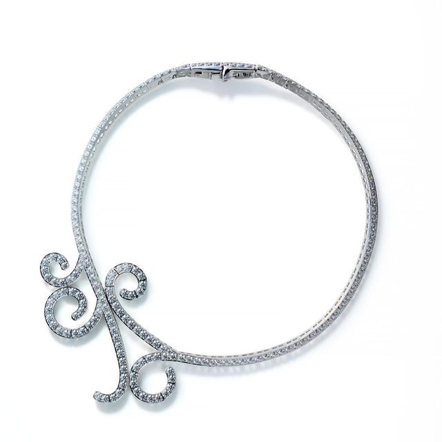 画像: KARAHANA ネックレス(750WG, Diamond)