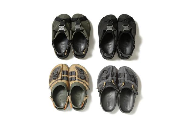 画像: (上2足)BEAMS x Crocs Classic All Terrain Buckle Clog (下2足)BEAMS x Crocs Classic All Terrain Pack Clog