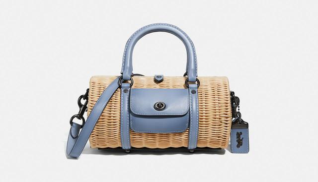 画像: ウィッカー バレル バッグ ¥64,000 (税抜き)H13.5 × W24.5 × D13.5cm