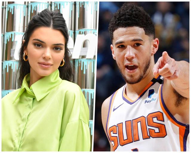 画像: 人気モデルのケンダル・ジェンナー(左)とNBA選手のデビン・ブッカー(右)。