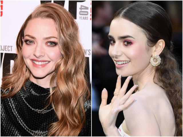 画像: 左:女優のアマンダ・サイフリッド、右:女優のリリー・コリンズ