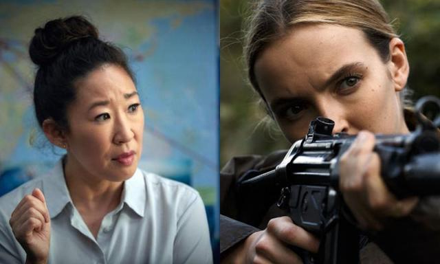 画像: ドラマ『キリング・イヴ/Killing Eve』は、ヨーロッパ各地で暗躍するサイコパスの暗殺者ヴィラネルと彼女を追うイギリスの情報機関MI6の女性捜査官イヴの攻防を描いたスパイスリラー。第76回ゴールデングローブ賞のテレビドラマ部門で主演のサンドラ・オー(左)が主演女優賞(テレビシリーズ・ドラマ部門)を受賞したほか、第71回プライムタイム・エミー賞ではジョディ・カマー(右)が主演女優賞(ドラマ部門)を受賞している。