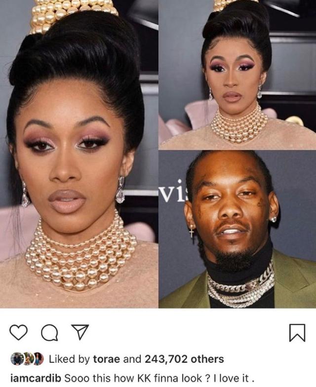 画像: カーディが公開したカルチャーの“未来予想画像”。現在は削除済み。©Cardi B / Instagram