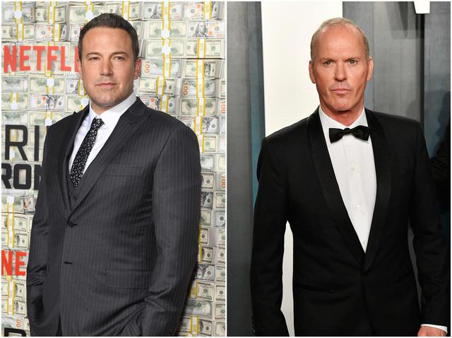 画像: ベン・アフレック(左)、マイケル・キートン(右)。