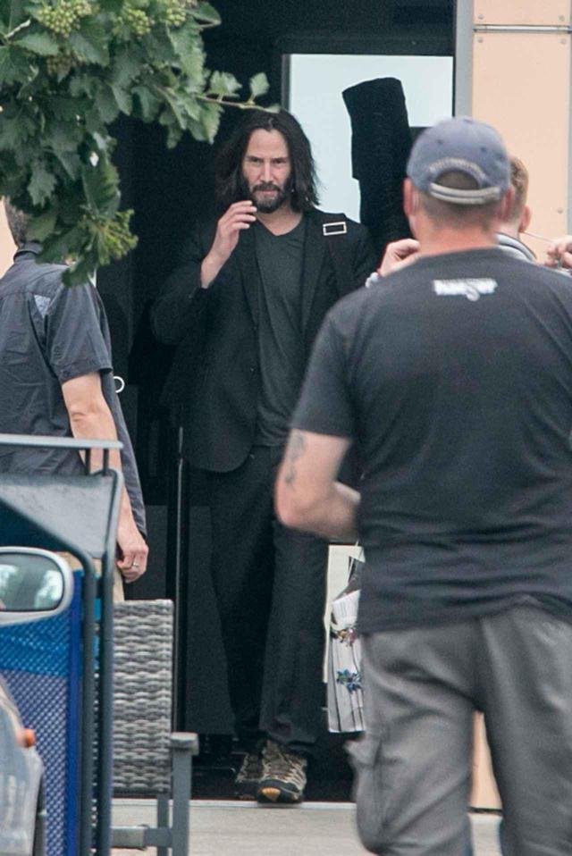 画像: 今年6月にドイツ入りした際のキアヌ・リーブス。